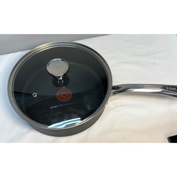 T-Fal Nonstick Fry Pan With Glass Lid 10" Diameter Aluminum Cookware - Picture 1 of 7